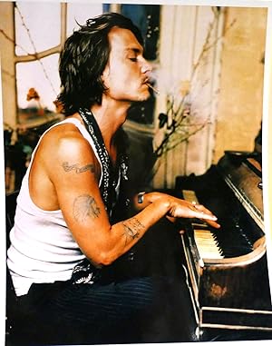 JOHNNY DEPP PLAYING PIANO PHOTO 8'' x 10'' inch Photograph