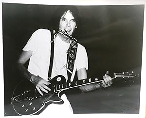 NEIL YOUNG PLAYING GUITAR PHOTO 8'' x 10'' inch Photograph