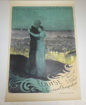 Louise. Roman musical en 4 actes et 5 tableaux. Original poster.