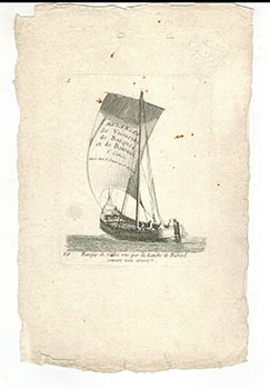Mélanges de vaisseaux, de barques et de bateaux. 1er [9e] Cahier. First edition of the engravings.