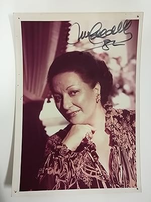 Montserrat Caballé/Caballe signed photograph