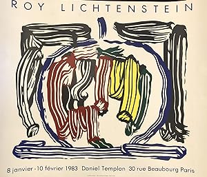 ROY LICHTENSTEIN. Galerie Daniel Templon. 1983.(Original Vintage Poster)