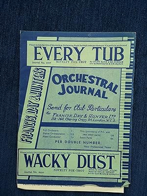 Every Tub/Wacky Dust - Novelty Fox-Trot for Dance Orchestra