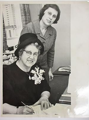 THREE PRESS PHOTOGRAPHS OF CONNECTICUT GOVERNOR ELLA GRASSO DURING HER EARLY YEARS IN GOVERNMENT