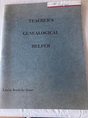 TEACHER'S GENEALOGICAL HELPER