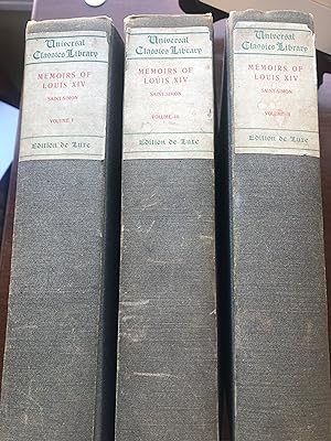 MEMOIRS OF LOUIS XIV AND THE REGENCY 3 VOLUMES
