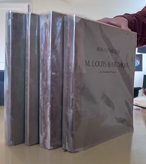 Bibliotheque de M. Louis Barthous de l'Academie Francaise, Livres et Manuscrits, in four volumes:...