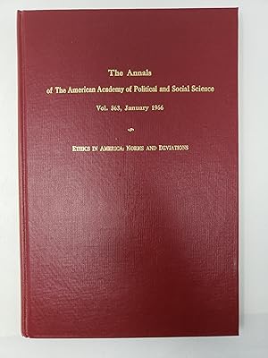 The Annals of the American Academy of Political and Social Science: January 1966 - Ethics in Amer...