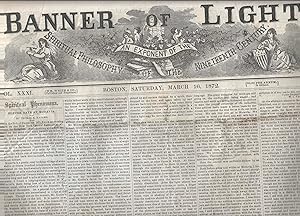 Banner of Light An Exponent of the Spiritual Philosophy of the Nineteenth Century