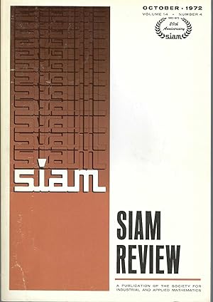 Siam Review: Volume 14, Number 4, October 1972