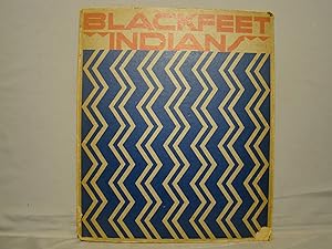 Blackfeet Indians. First edition 1935 in dust jacket & slipcase with color plates by Winold Reiss.