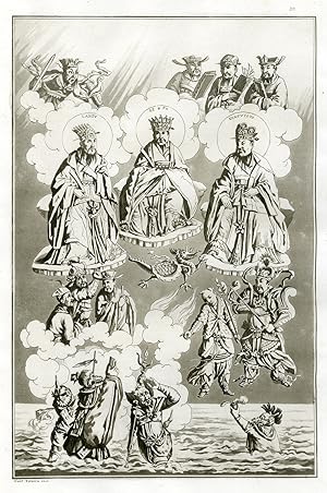 Antique Print-GODS-FE-LANZU-CONFUCIUS-CHINA-PL.XXX.-Ferrario-Zancon-c.1827