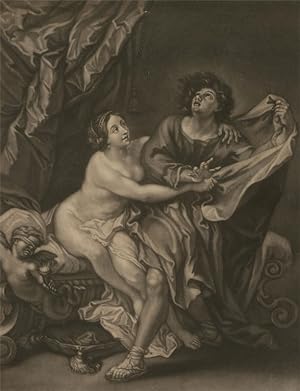James Moore - c.1760 Mezzotint, Joseph and Potiphar's wife