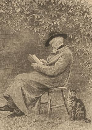 Charles Oliver Murray RE (1842-1923) - 1915 Etching, Carlyle in his Garden