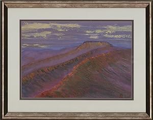 Richard Wakeford - Signed & Framed Contemporary Acrylic, Fire Mountain