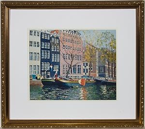 Andre Bardet (1909-2006) - Contemporary Serigraph, Amsterdam, Sur le Car