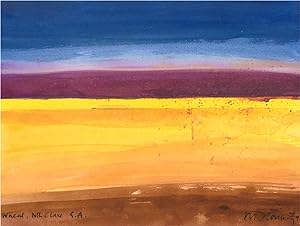 Richard J.S. Young - 1995 Watercolour, Wheat, North Clare, South Australia