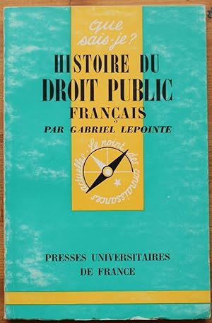 Histoire du droit public français