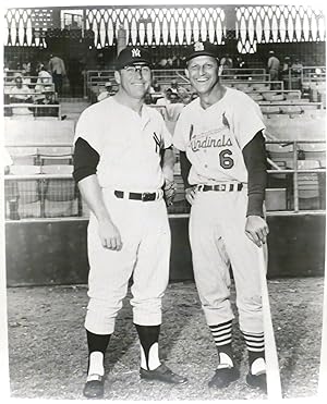 MICKEY MANTLE, STAN MUSIAL VINTAGE PHOTO (2 COPIES AVAILABLE) 8'' x 10'' inch Photograph