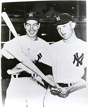 JOE DIMAGGIO, MICKEY MANTLE VINTAGE PHOTO 8'' x 10'' inch Photograph