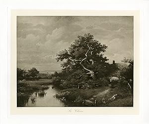 "Jules Dupré : Le Chêne" / Phototypie originale d'après un tableau de Jules Dupré (publiée en 189...