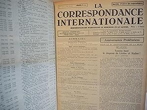La Correspondance Internationale. Année 1934 reliée.