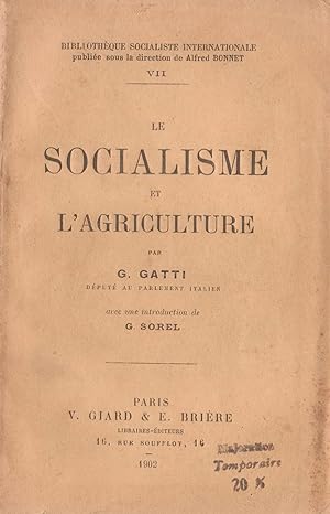 Le Socialisme et l'Agriculture