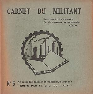 Carnet du Militant n°6 - 1930
