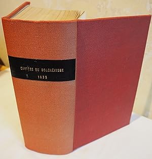 Cahiers du Bolchévisme. Année 1938 complète reliée.