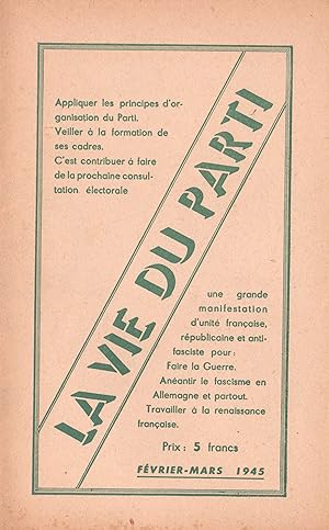 La Vie du Parti. Février-mars 1945.