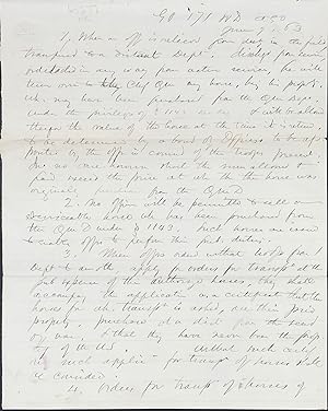 DRAFT COPY OF GENERAL ORDER NO. 171, REGARDING HORSES FOR TRANSPORTATION, JUNE 9, 1863
