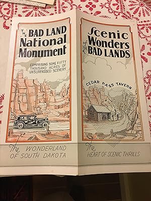 Scenic Wonders of the Bad Lands. The Bad Land National Monument. Flyer