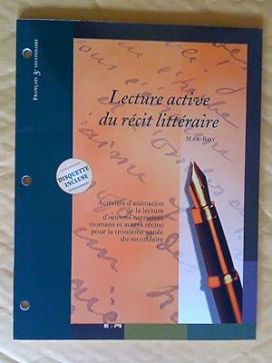 Lecture active du récit littéraire, français 3e secondaire
