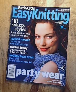 FAMILY CIRCLE EASY KNITTING Plus Crochet : PARTY WEAR : Holiday 2003