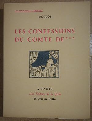 Les Confessions du Comte de *** : Préface de Henry Frichet - Illustration de Maurice L'Hoir