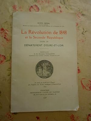 La Révolution de 1848 & la Seconde république dans le département d'Eure & loir.