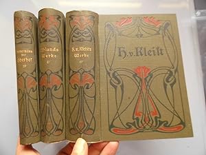 3 Büchern Kleist 4 Bd. - Uhland 4 Bde. - Immermann Oberhof - jeweils 1 Buch