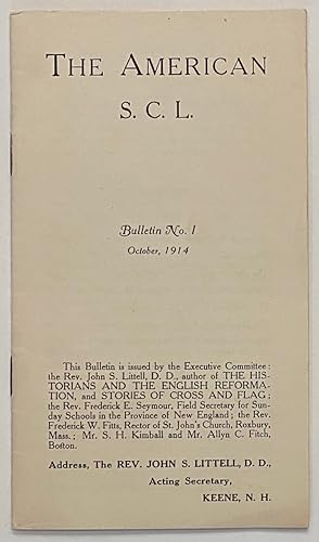 The American S.C.L. Bulletin No. 1 (October 1914)