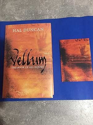 Vellum (Signed/Lined and Dated - As New condition - A Super Copy) + Signed Postcard (Cover Art)