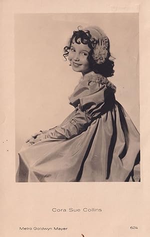 Cora Sue Collins USA Child Film Star Antique MGM Postcard