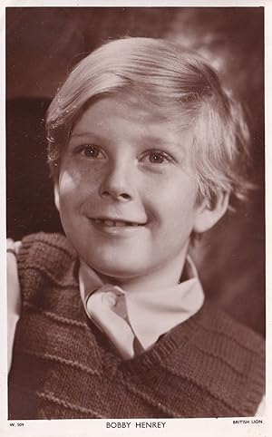 Bobby Henrey French Child Film Star Picturegoer Rare Postcard