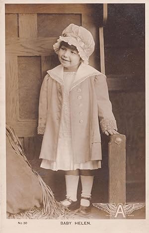 Baby Helen Rowland Silas Marner Child Film Star Postcard