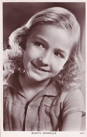 Bonita Granville Child Film Star Picturegoer Real Photo Postcard