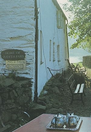 Home Of Judith Paris Tea Party Crockery Dog Cumbria Postcard