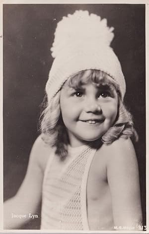 Jacque Lyn Child Film Star of Laurel & Hardy Rare RPC Postcard