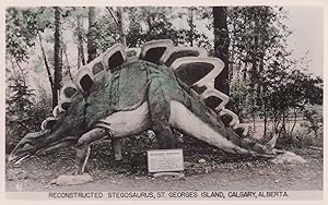 Reconstructed Stegosaurus Alberta Canada Dinosaur Postcard