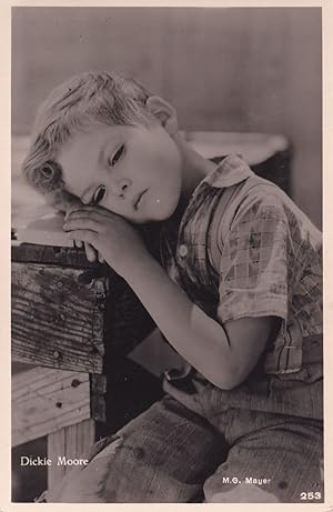Dickie Moore MGM Real Photo Child Movie Star RPC Postcard