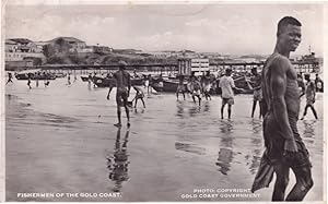 Fishermen Of The Gold Coast Ghana Real Photo Postcard