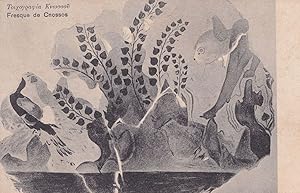 Fresque de Cnossos Greece Crete Old Rabbit Painting Postcard