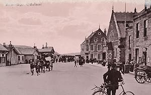 Station Square Ballater Scottish Antique Real Photo Bicycle Postcard